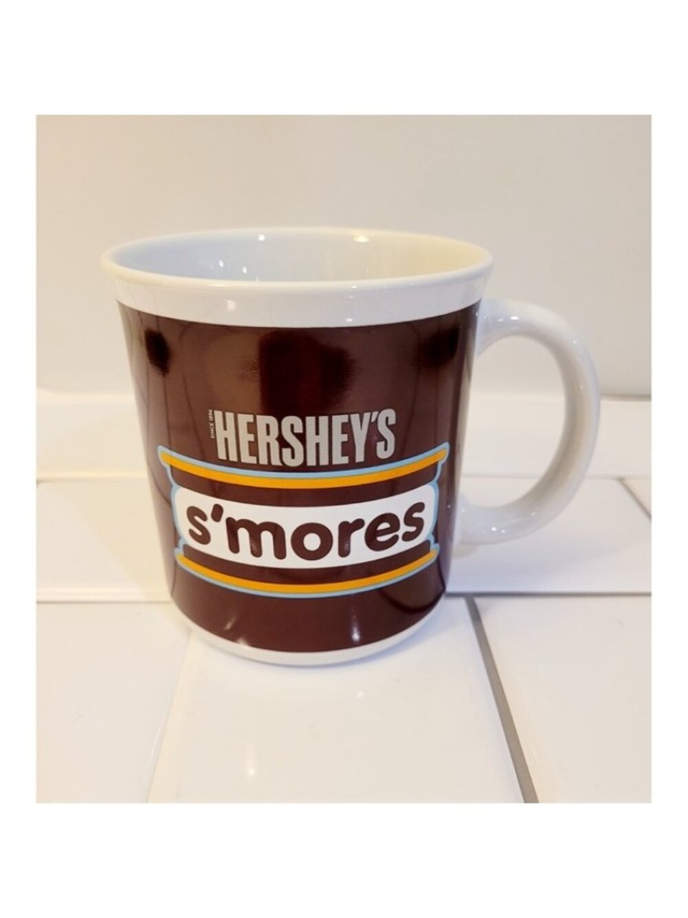 Vintage HERSHEY'S S'Mores Coffee hot chocolate Mug Cup White Brown